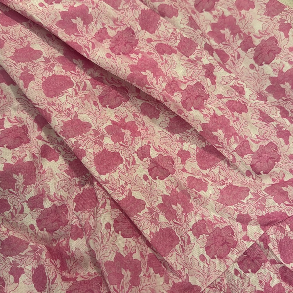 🌸 HYACINTH HOUSE Pink and White Floral Mimi Midi Dress XL 🌸 - Picture 8 of 9